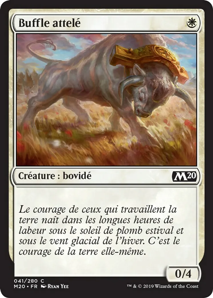 Buffle attelé — Core Set 2020 — Magic: The Gathering