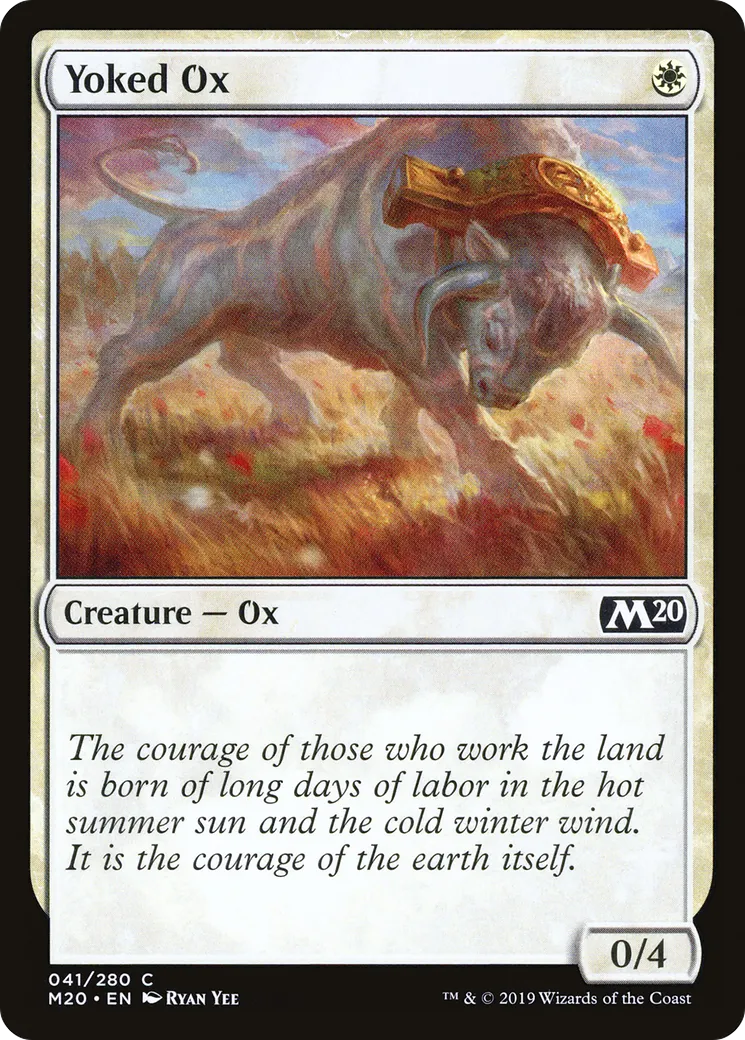 Buffle attelé — Core Set 2020 — Magic: The Gathering