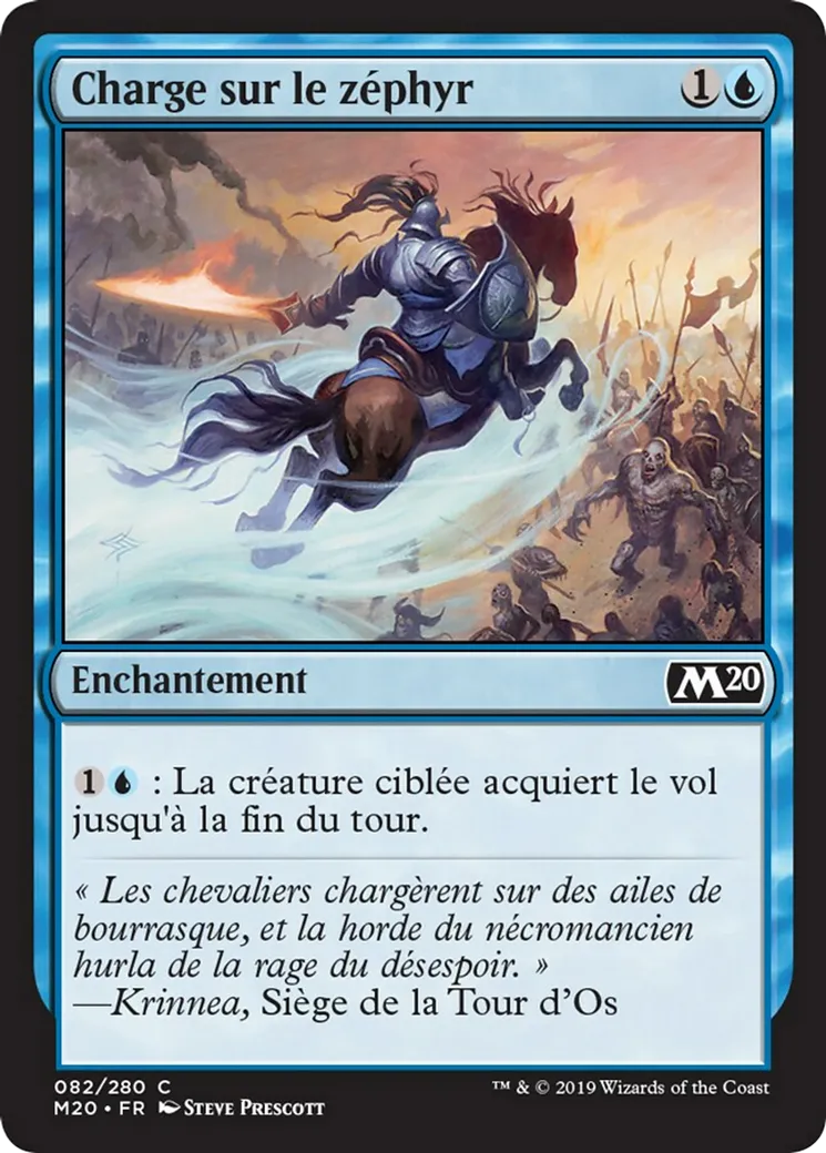 Charge sur le zéphyr — Core Set 2020 — Magic: The Gathering