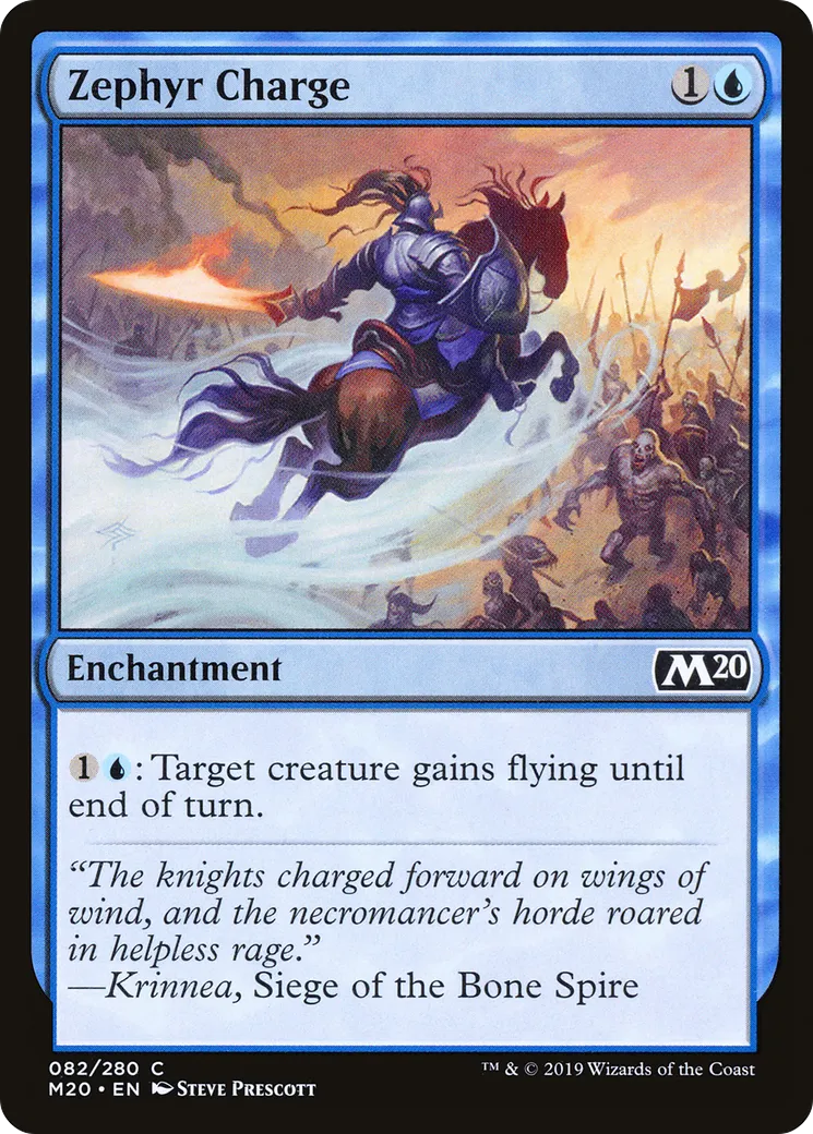 Charge sur le zéphyr — Core Set 2020 — Magic: The Gathering