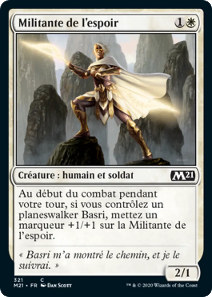Militante de l'espoir — Core Set 2021 — Magic: The Gathering