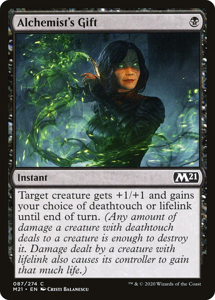 Don de l'alchimiste — Core Set 2021 — Magic: The Gathering