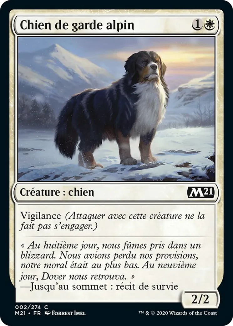 Chien de garde alpin — Core Set 2021 — Magic: The Gathering
