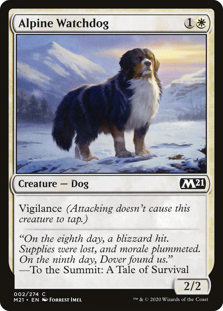 Chien de garde alpin — Core Set 2021 — Magic: The Gathering