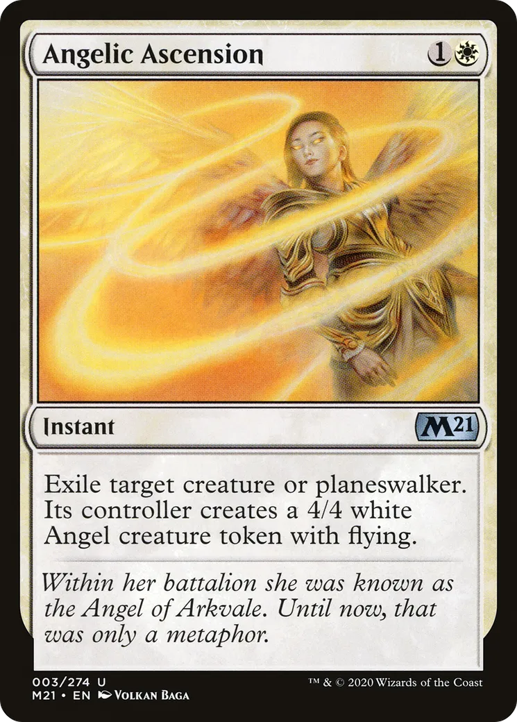 Angelic Ascension — Core Set 2021 — Magic: The Gathering