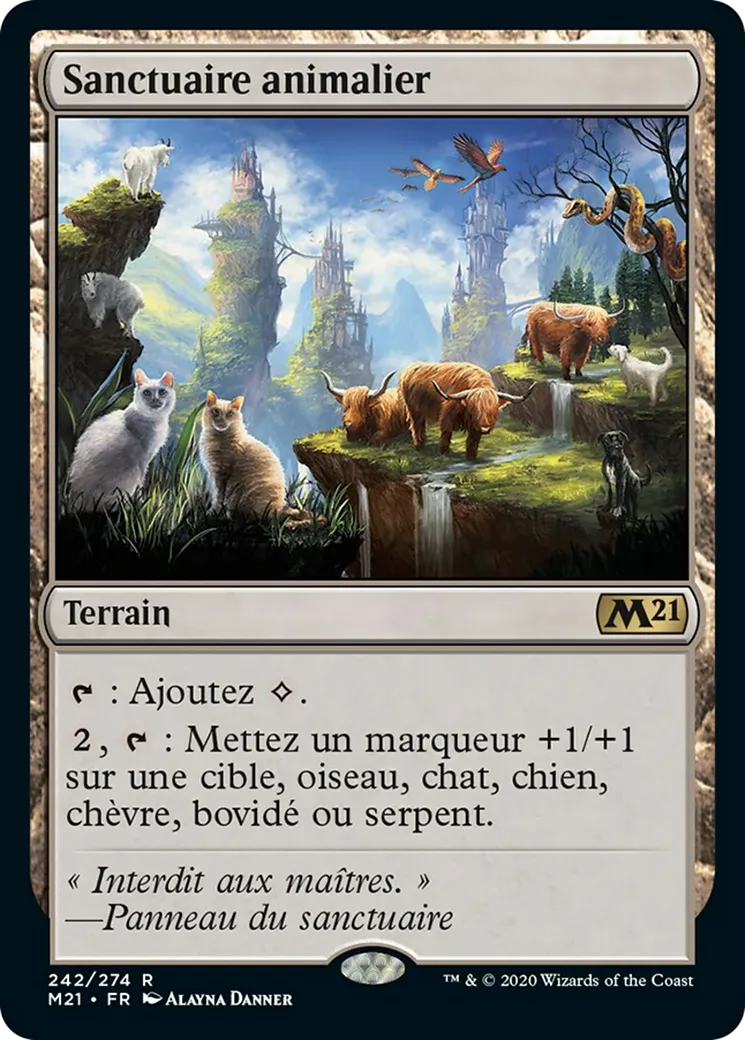 Sanctuaire animalier — Core Set 2021 — Magic: The Gathering