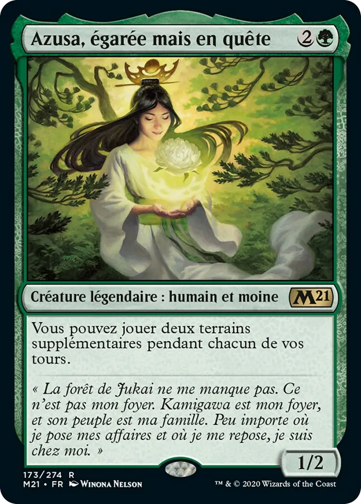Azusa, égarée mais en quête — Core Set 2021 — Magic: The Gathering