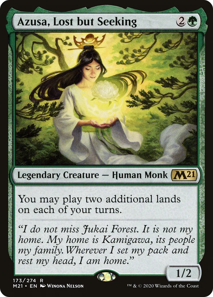 Azusa, égarée mais en quête — Core Set 2021 — Magic: The Gathering