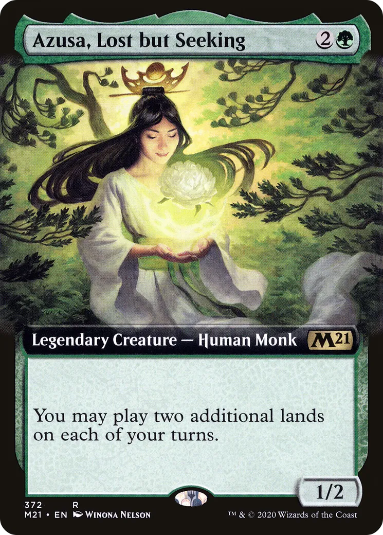 Azusa, Lost but Seeking — Core Set 2021 — Magic: The Gathering