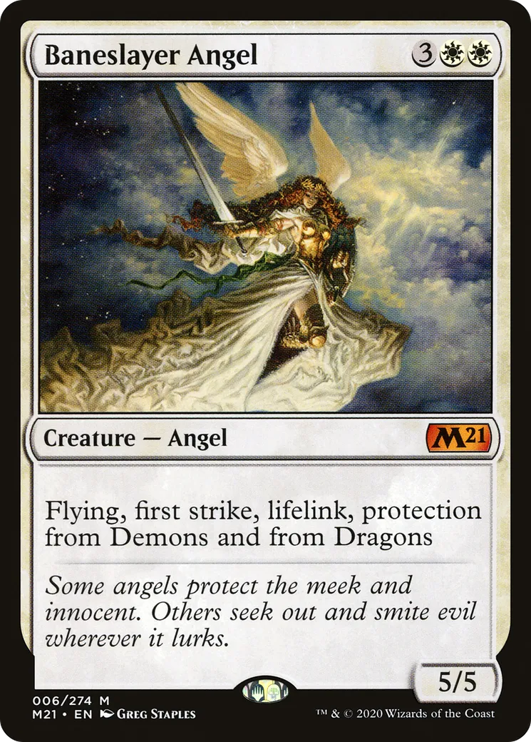 Baneslayer Angel — Core Set 2021 — Magic: The Gathering