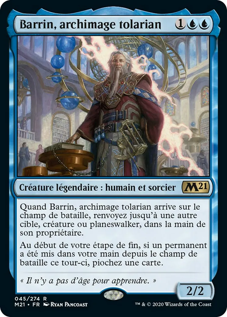 Barrin, archimage tolarian from Core Set 2021 - Magic: The Gathering