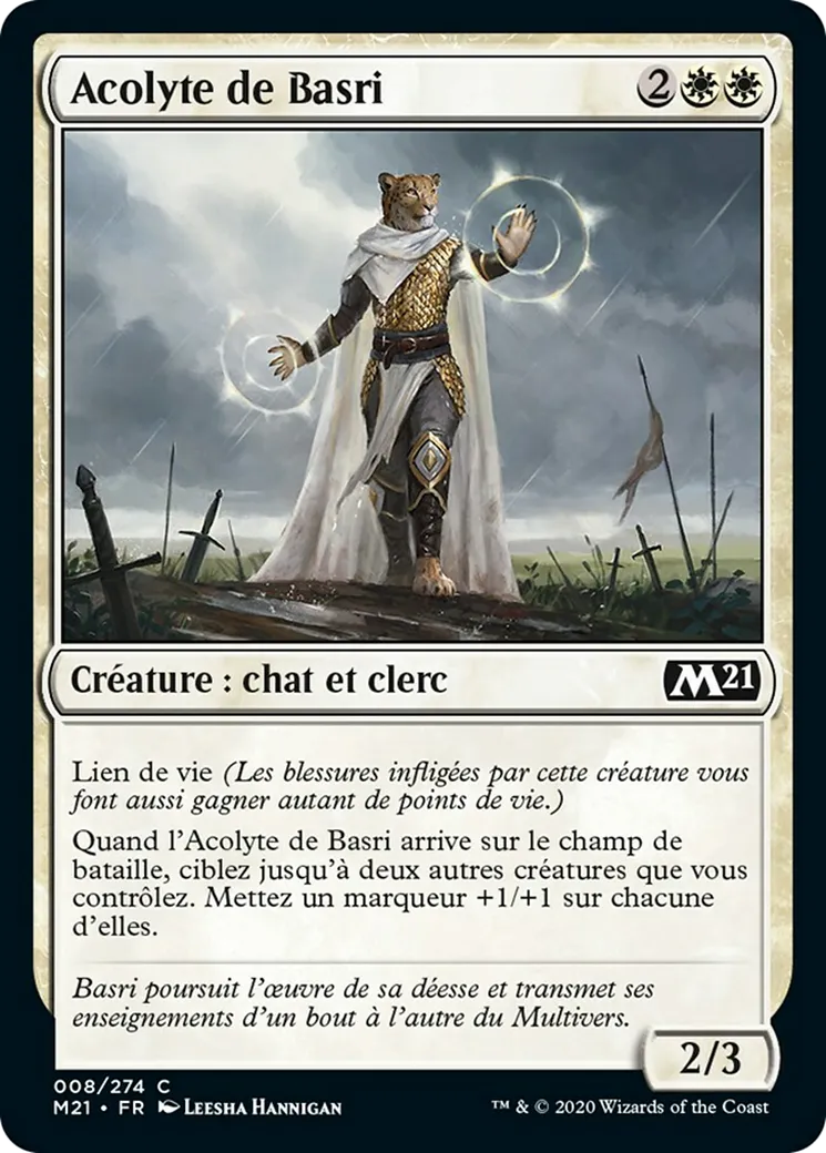 Acolyte de Basri from Core Set 2021 - Magic: The Gathering