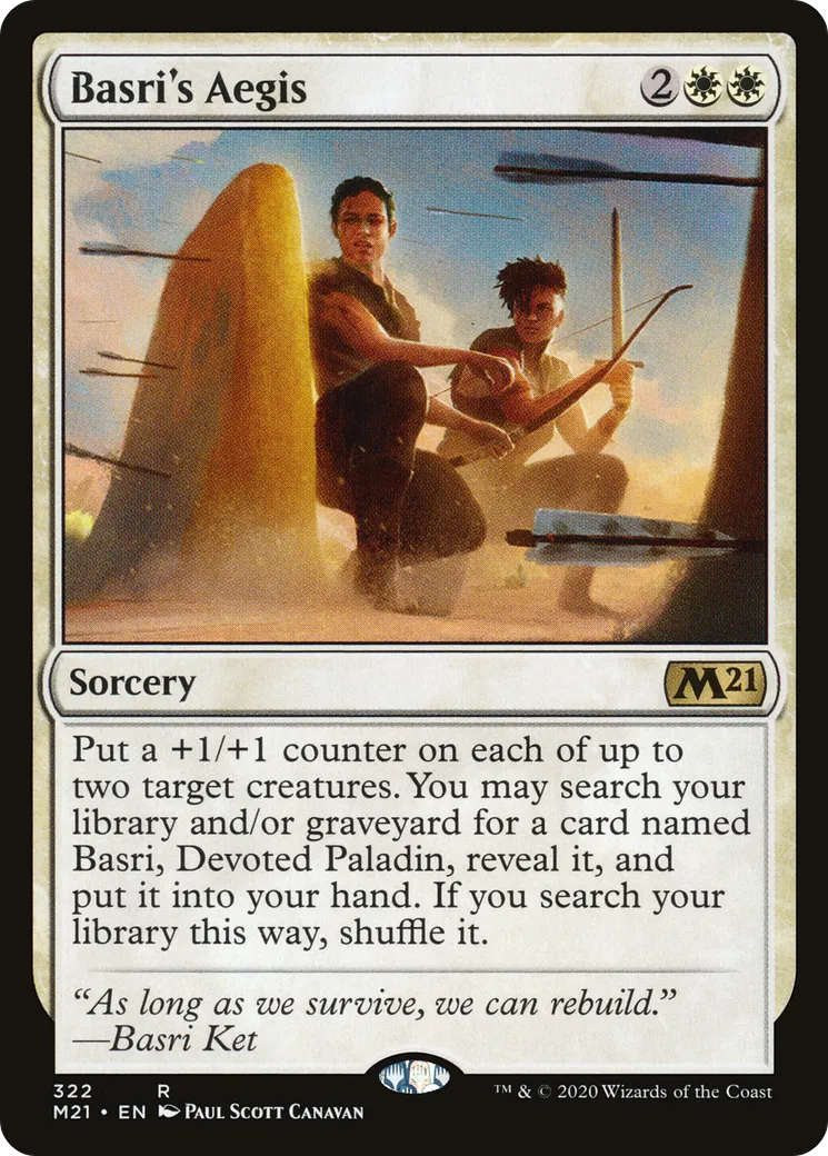 Basri's Aegis from Core Set 2021 - Magic: The Gathering