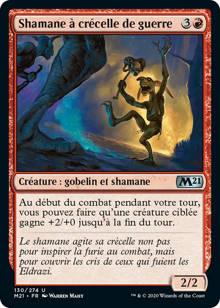 Shamane à crécelle de guerre — Core Set 2021 — Magic: The Gathering