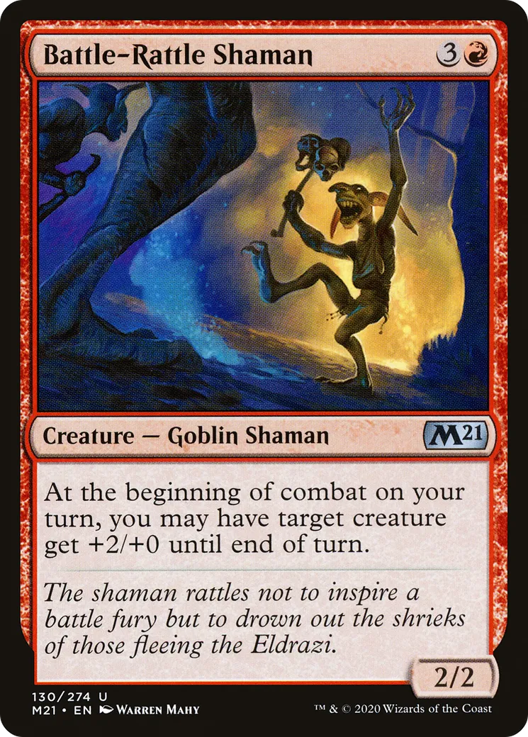 Shamane à crécelle de guerre — Core Set 2021 — Magic: The Gathering