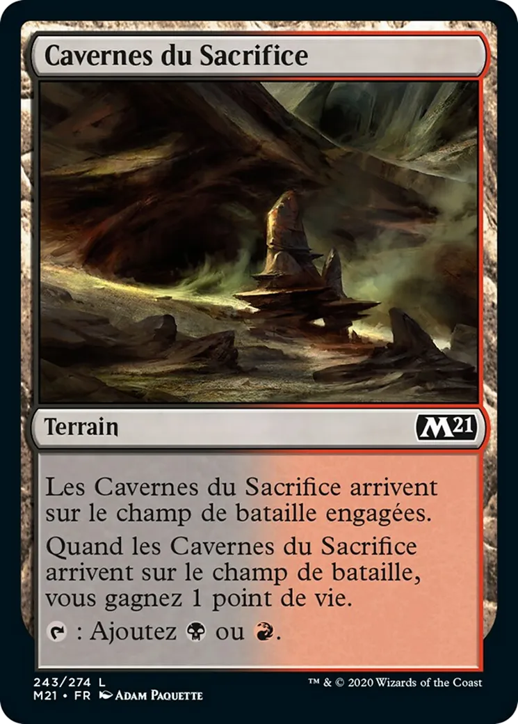 Cavernes du Sacrifice — Core Set 2021 — Magic: The Gathering