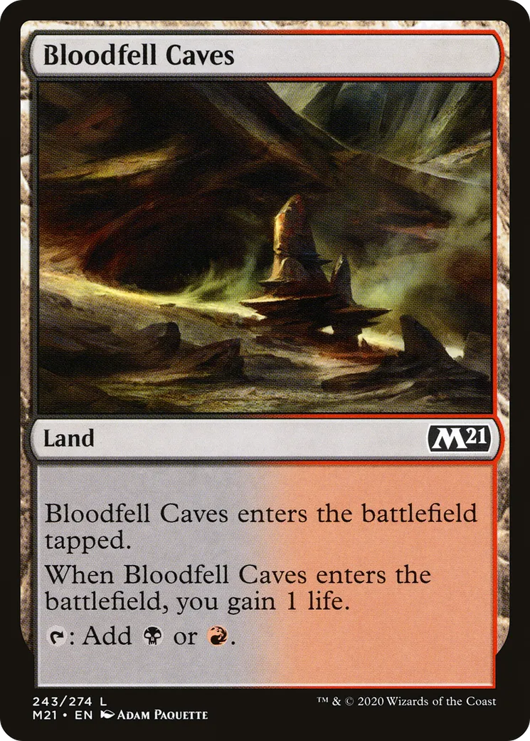 Bloodfell Caves — Core Set 2021 — Magic: The Gathering
