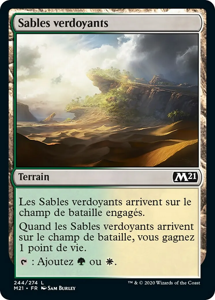 Sables verdoyants — Core Set 2021 — Magic: The Gathering