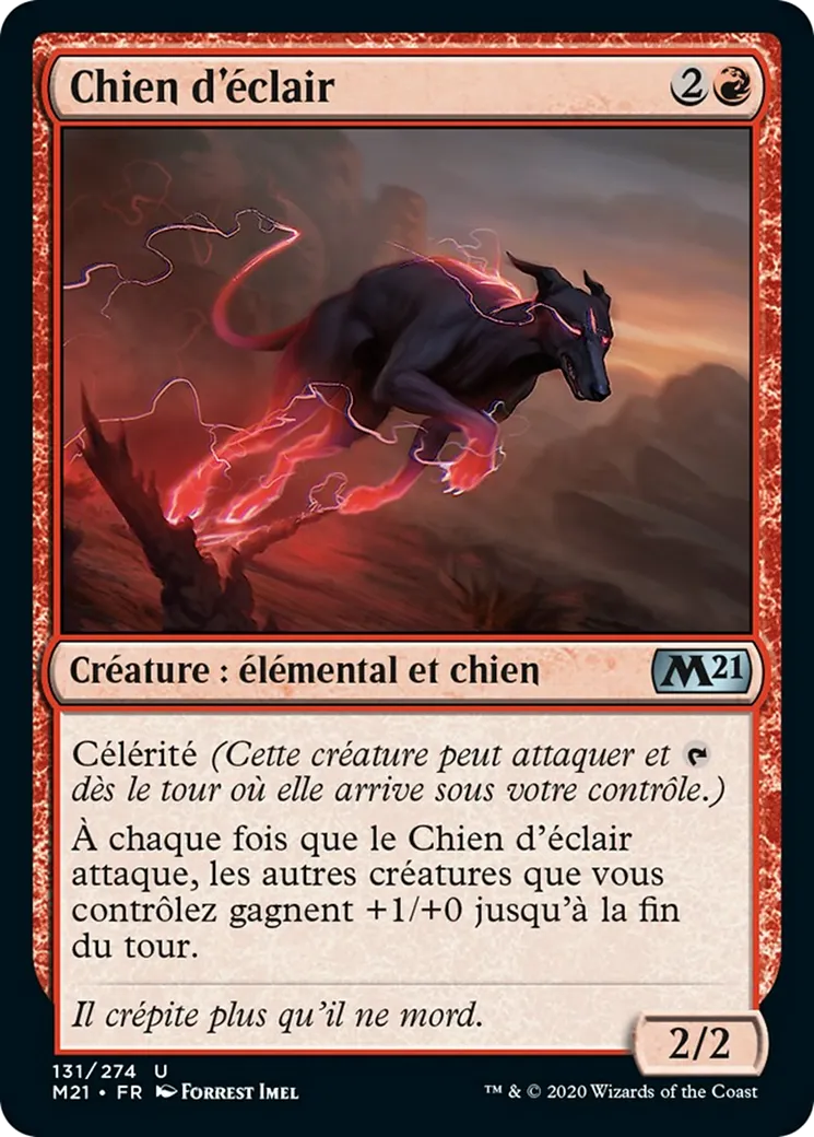 Chien d'éclair — Core Set 2021 — Magic: The Gathering