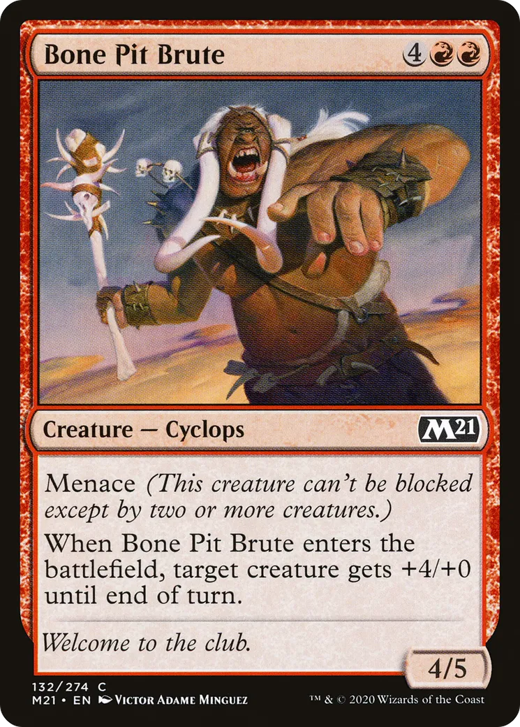Bone Pit Brute — Core Set 2021 — Magic: The Gathering