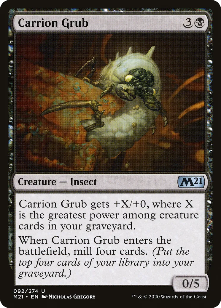 Carrion Grub — Core Set 2021 — Magic: The Gathering