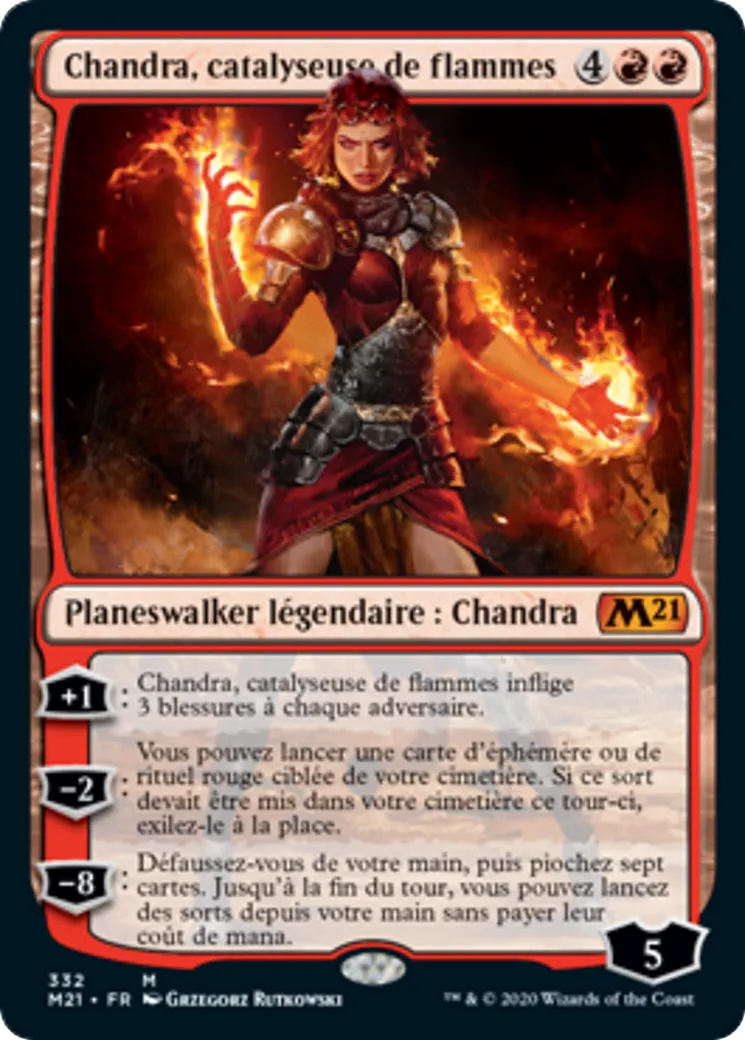 Chandra, catalyseuse de flammes — Core Set 2021 — Magic: The Gathering