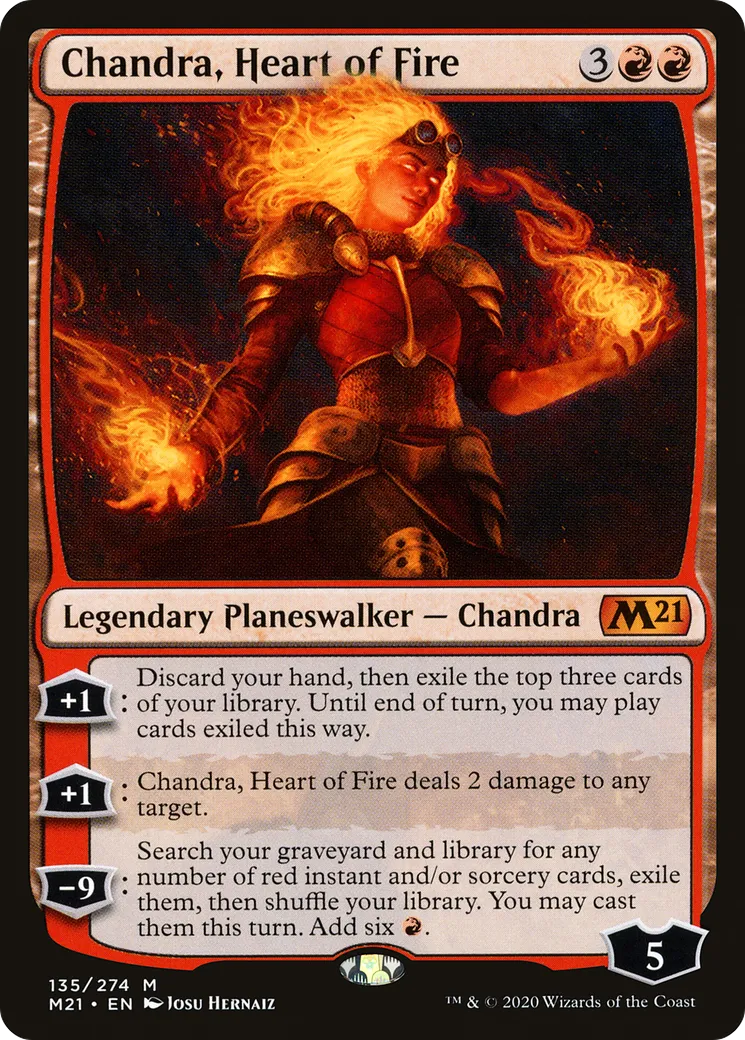Chandra, Heart of Fire — Core Set 2021 — Magic: The Gathering