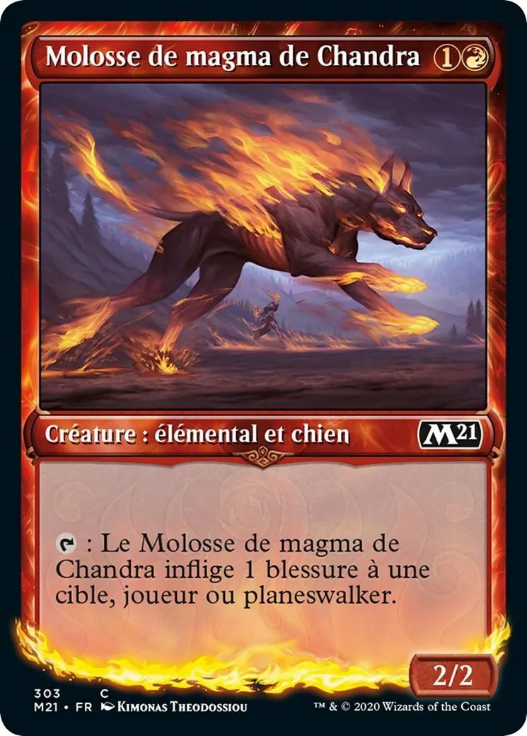Molosse de magma de Chandra — Core Set 2021 — Magic: The Gathering