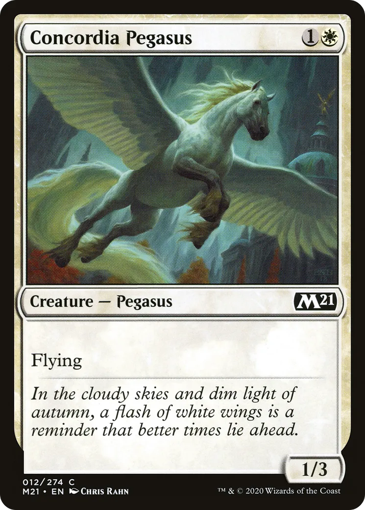 Pégase de Concordia — Core Set 2021 — Magic: The Gathering
