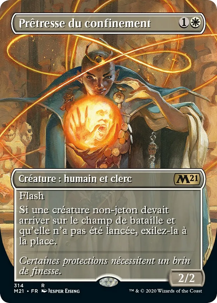Prêtresse du confinement — Core Set 2021 — Magic: The Gathering