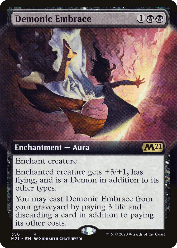 Demonic Embrace — Core Set 2021 — Magic: The Gathering