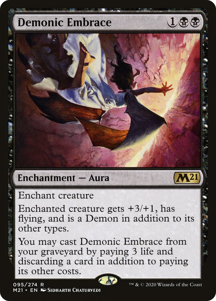 Demonic Embrace — Core Set 2021 — Magic: The Gathering