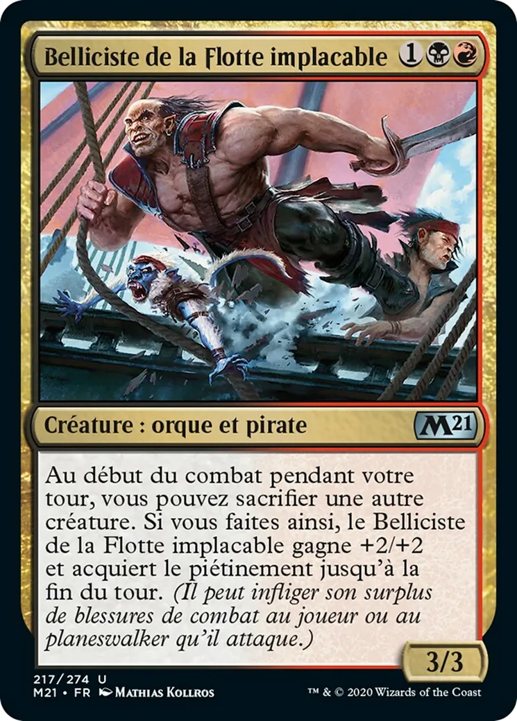 Belliciste de la Flotte implacable — Core Set 2021 — Magic: The Gathering
