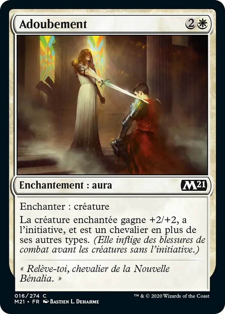 Adoubement — Core Set 2021 — Magic: The Gathering