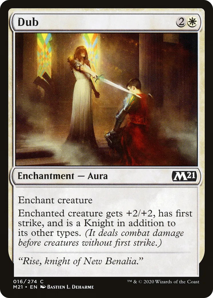 Adoubement — Core Set 2021 — Magic: The Gathering