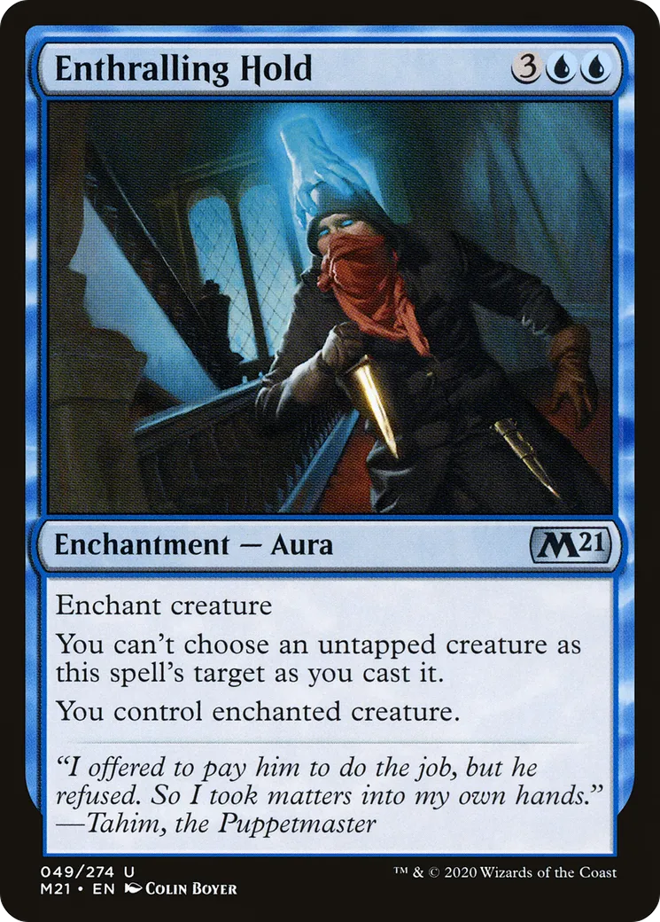 Enthralling Hold from Core Set 2021 - Magic: The Gathering