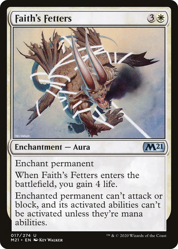 Faith's Fetters — Core Set 2021 — Magic: The Gathering