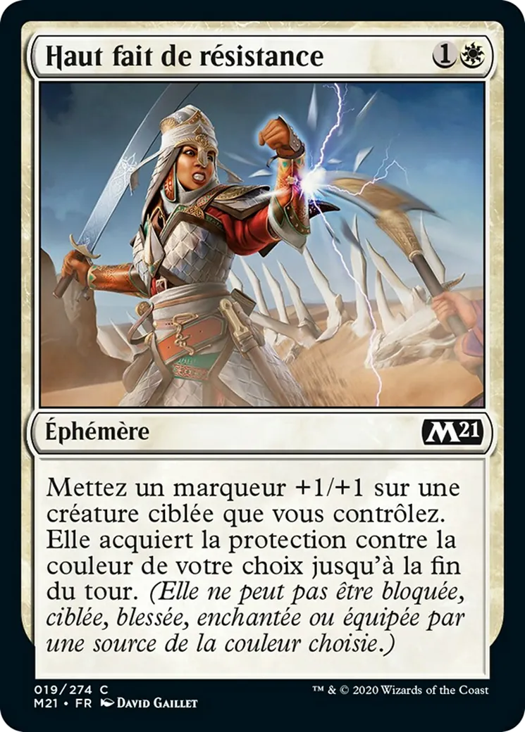 Haut fait de résistance — Core Set 2021 — Magic: The Gathering