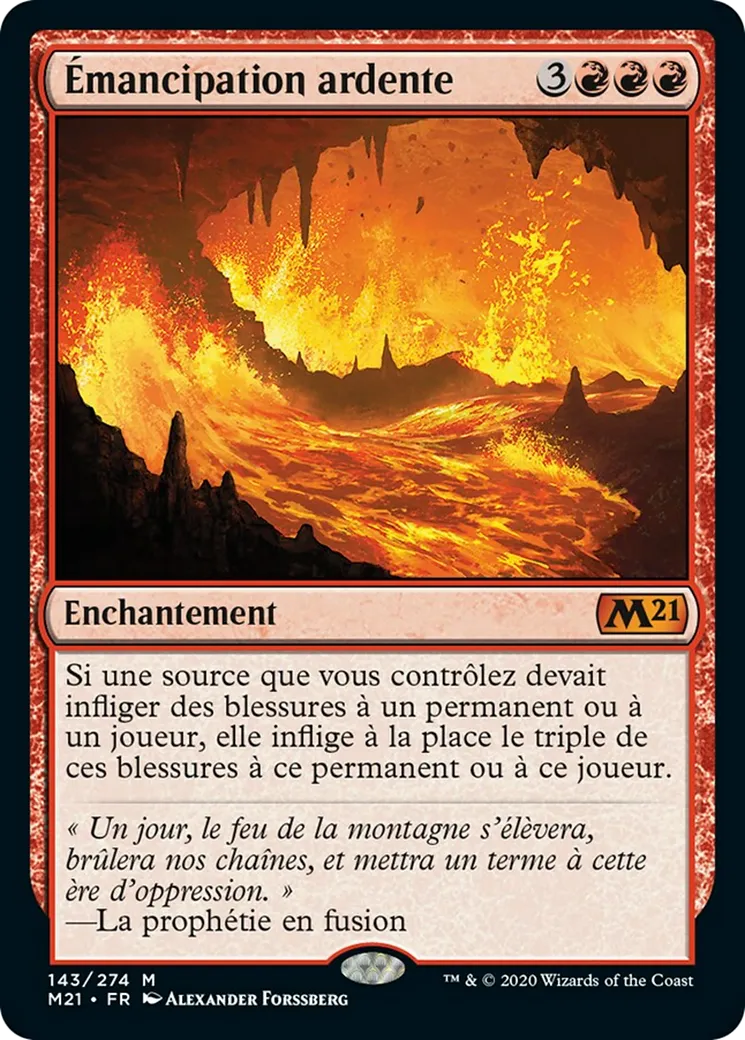 Émancipation ardente — Core Set 2021 — Magic: The Gathering