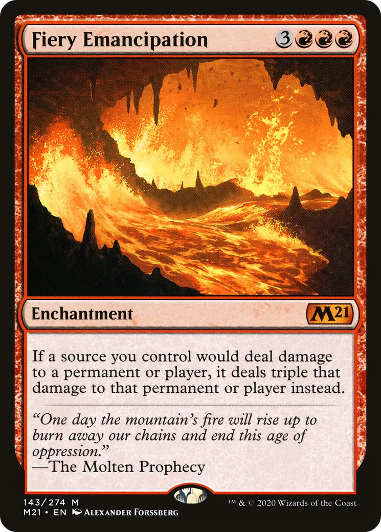 Émancipation ardente — Core Set 2021 — Magic: The Gathering