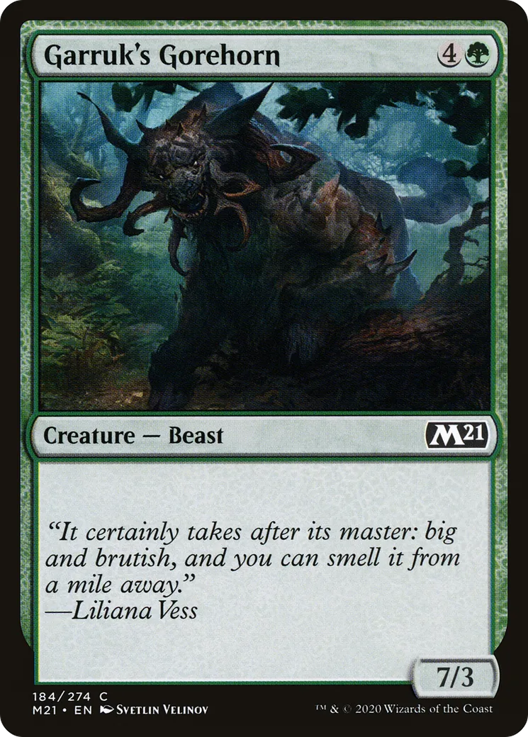 Garruk's Gorehorn — Core Set 2021 — Magic: The Gathering