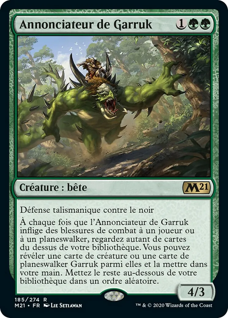 Annonciateur de Garruk — Core Set 2021 — Magic: The Gathering