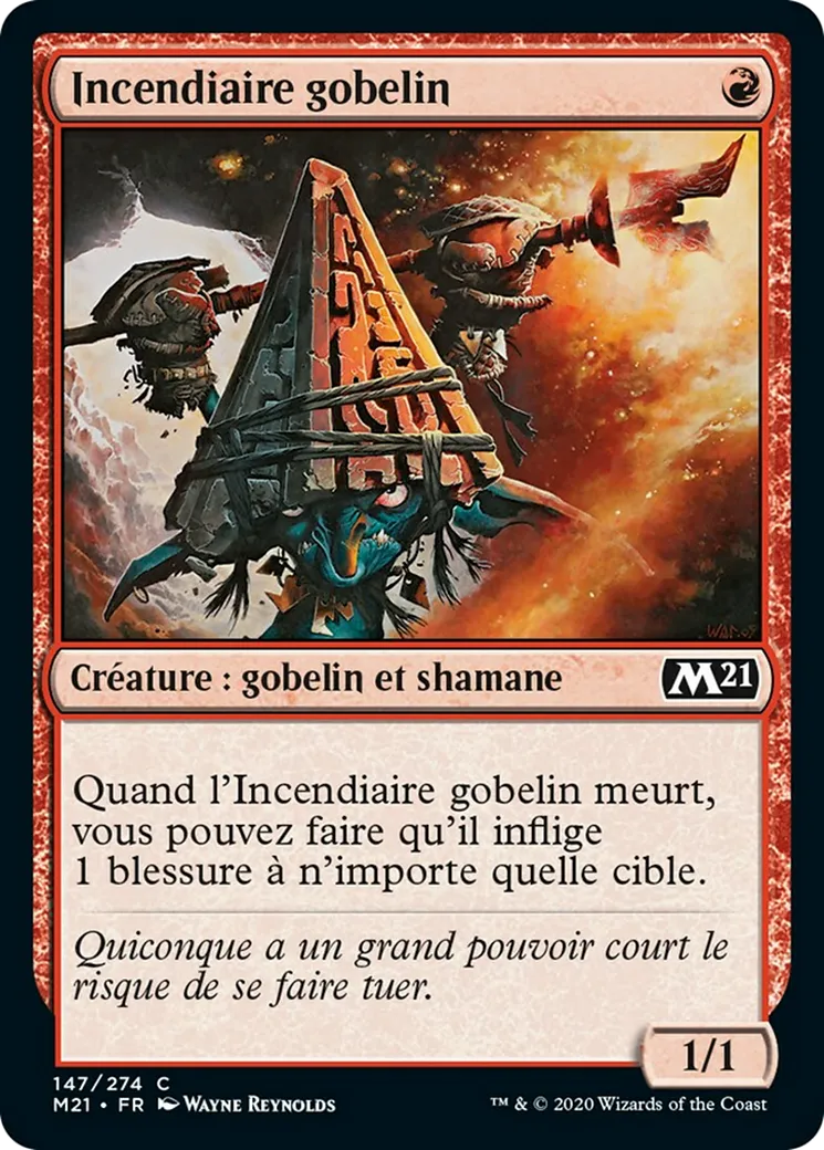 Incendiaire gobelin — Core Set 2021 — Magic: The Gathering