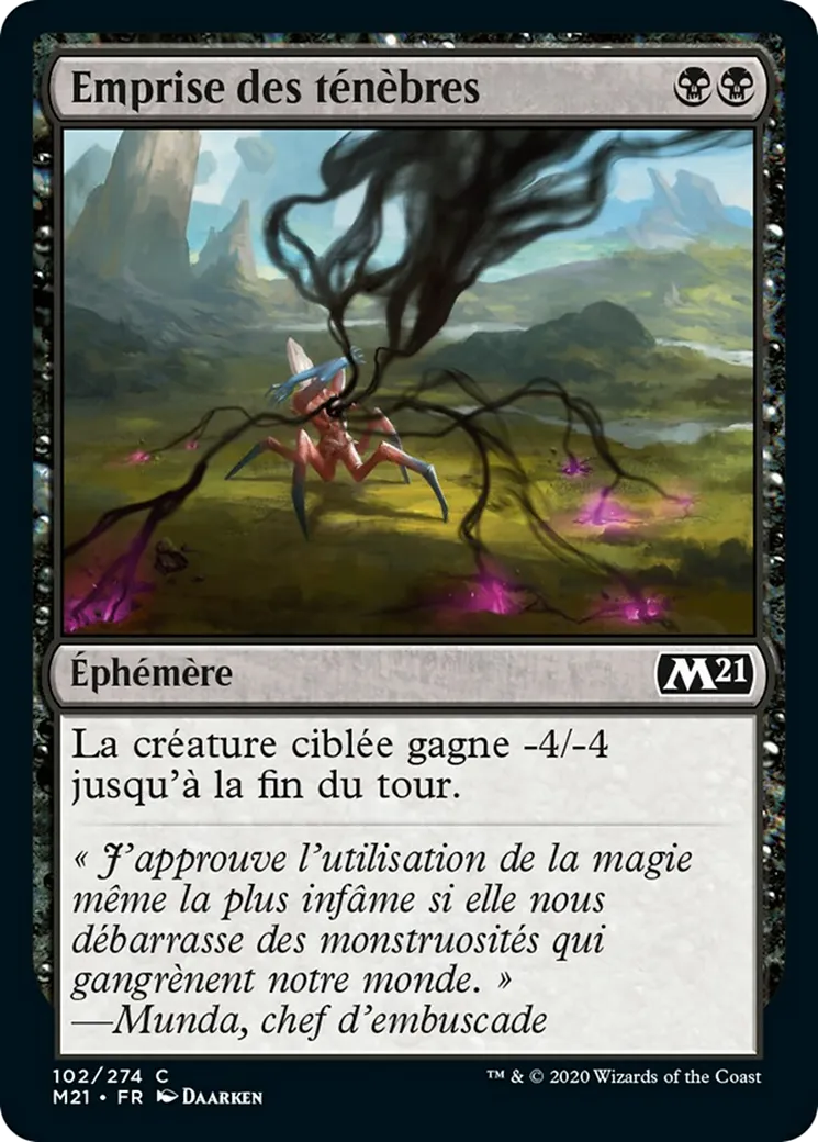 Emprise des ténèbres from Core Set 2021 - Magic: The Gathering