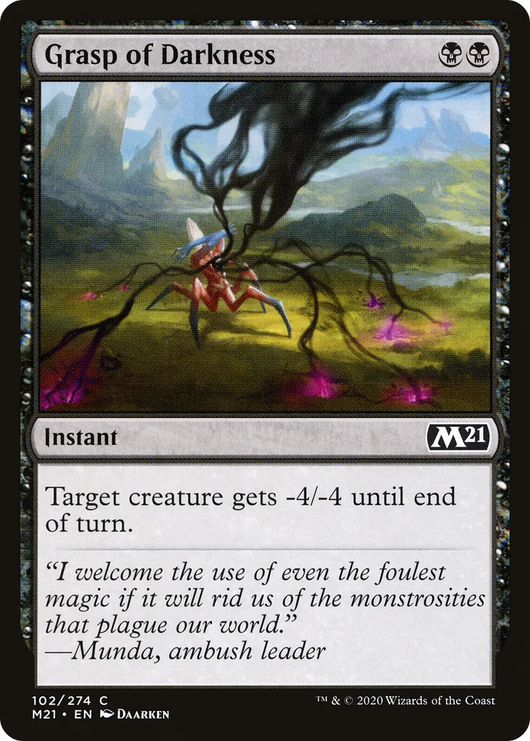 Grasp of Darkness — Core Set 2021 — Magic: The Gathering