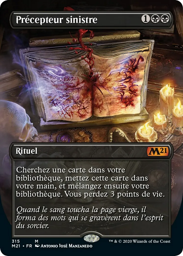 Précepteur sinistre — Core Set 2021 — Magic: The Gathering