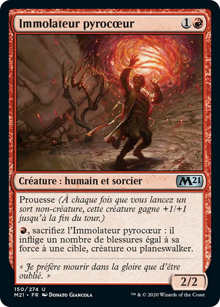 Immolateur pyrocœur from Core Set 2021 - Magic: The Gathering