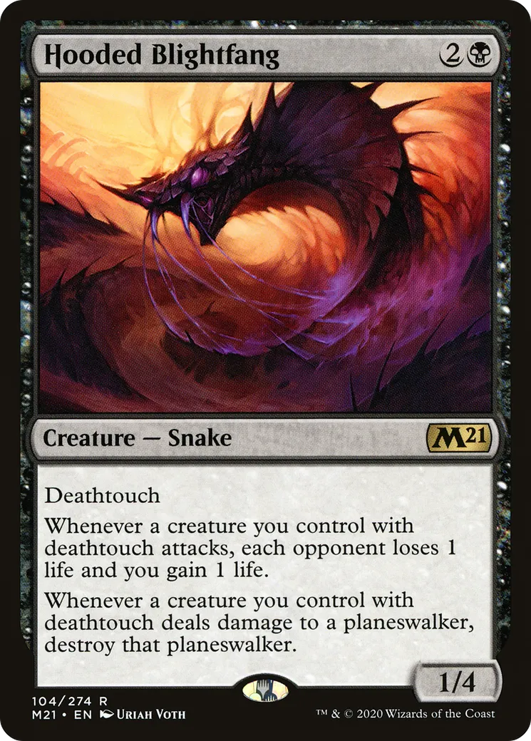 Hooded Blightfang — Core Set 2021 — Magic: The Gathering