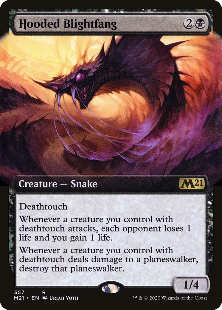 Hooded Blightfang — Core Set 2021 — Magic: The Gathering