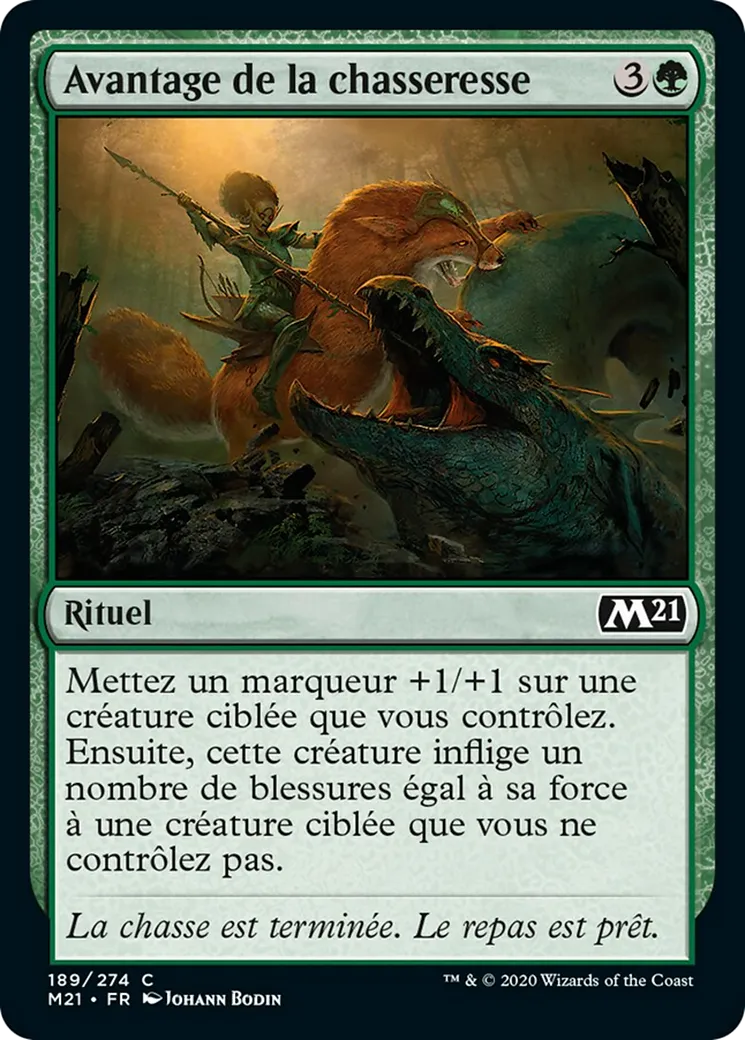 Avantage de la chasseresse — Core Set 2021 — Magic: The Gathering